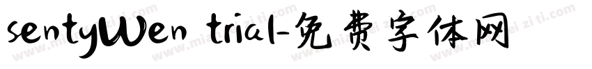 sentyWen trial字体转换